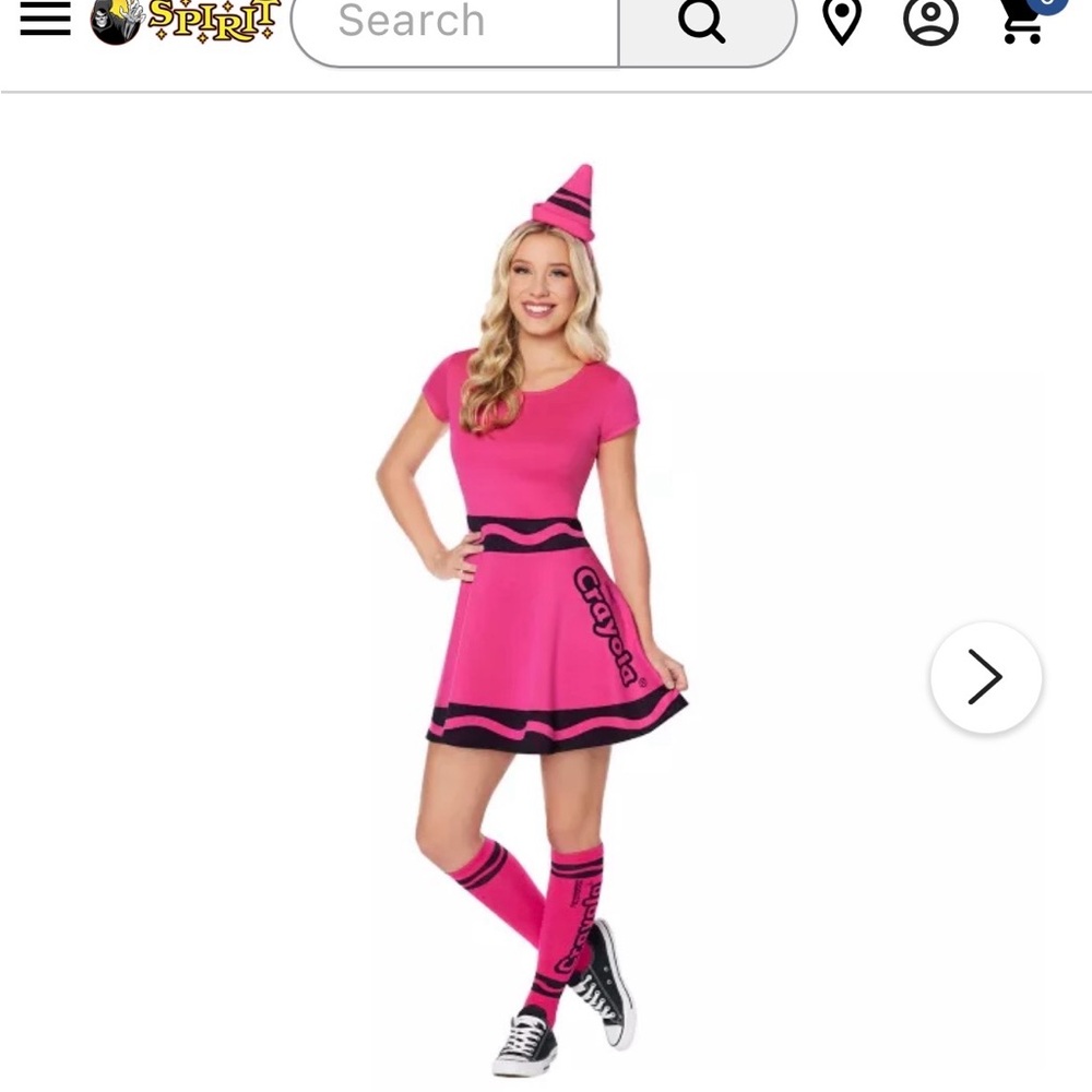 Crayola Pink Crayon Costume for Women